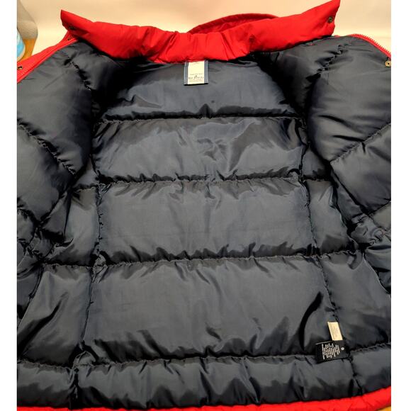 Polo Ralph Lauren Red 90’s Vintage 1967 Bear Patch Goose Down Puffer - Picture 9 of 11